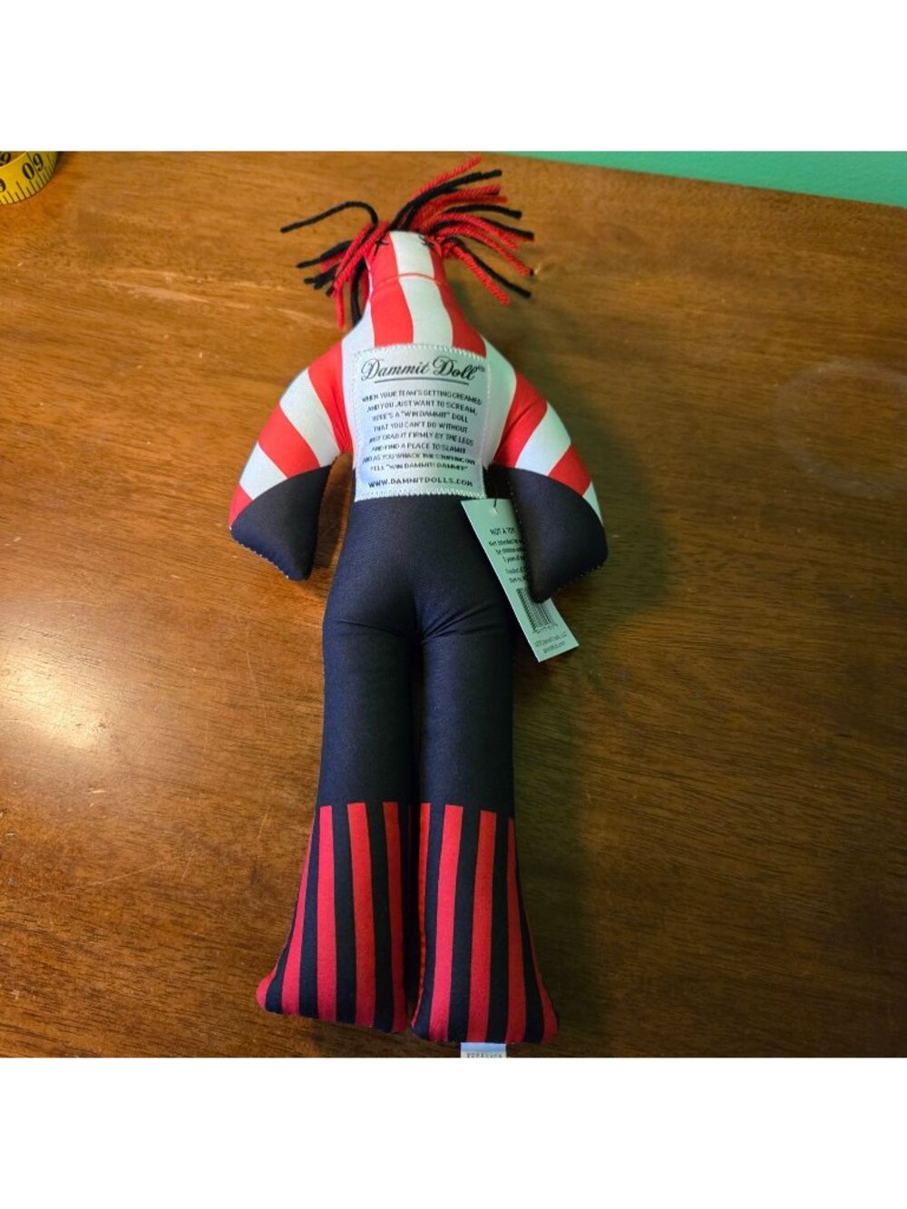 Dammit Doll "The Intimidator" red black stress relief NWT